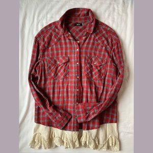 Urban Outfitters flannel with lace